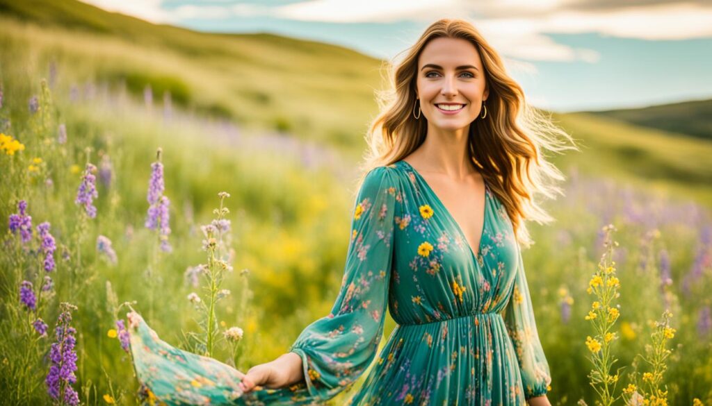vibrant and earthy tones in boho chic fashion