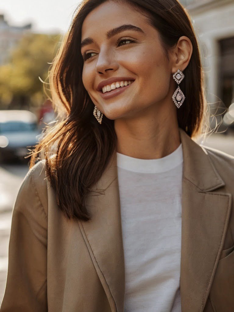 Versatile Diamond Stud Earrings