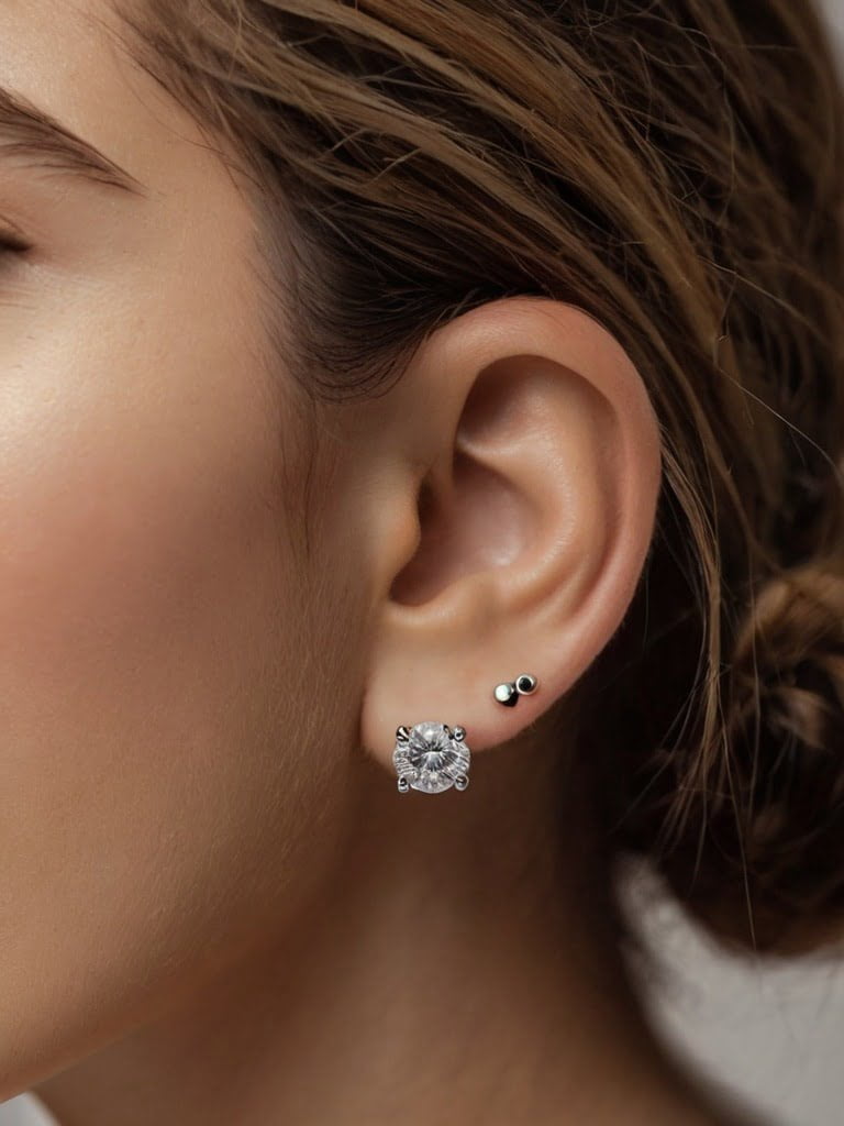 mix and match earrings concept