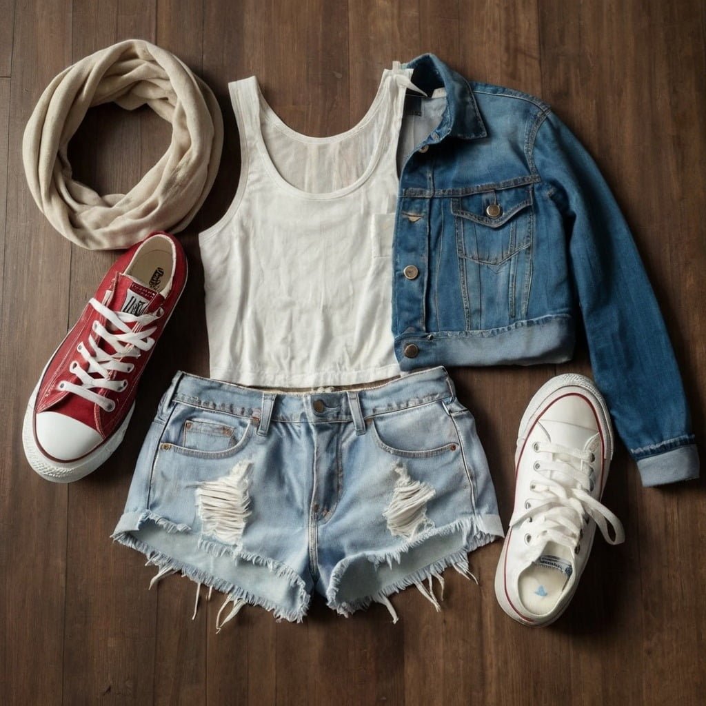 shorts and sneakers outfit