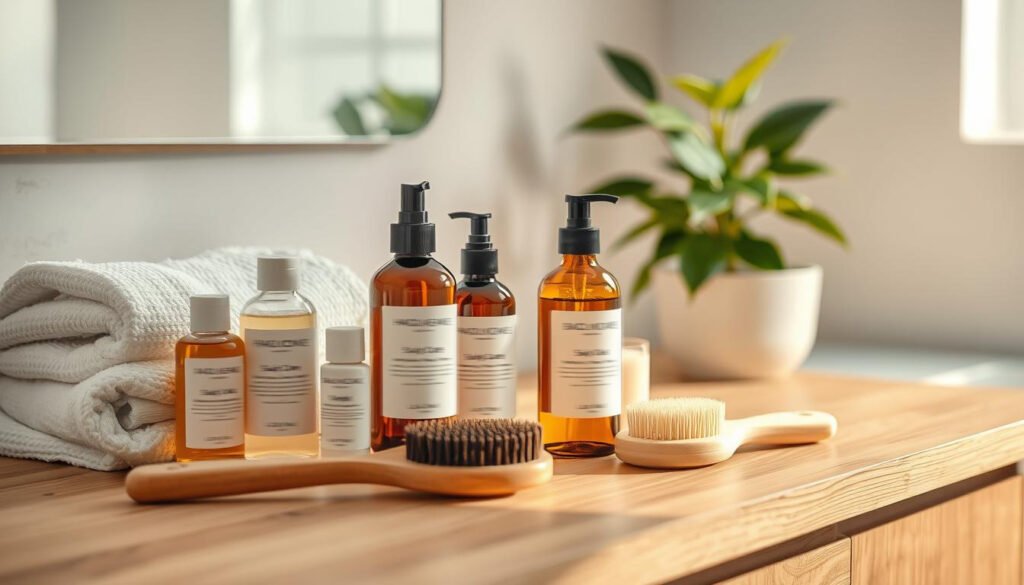 Healthy scalp care routine