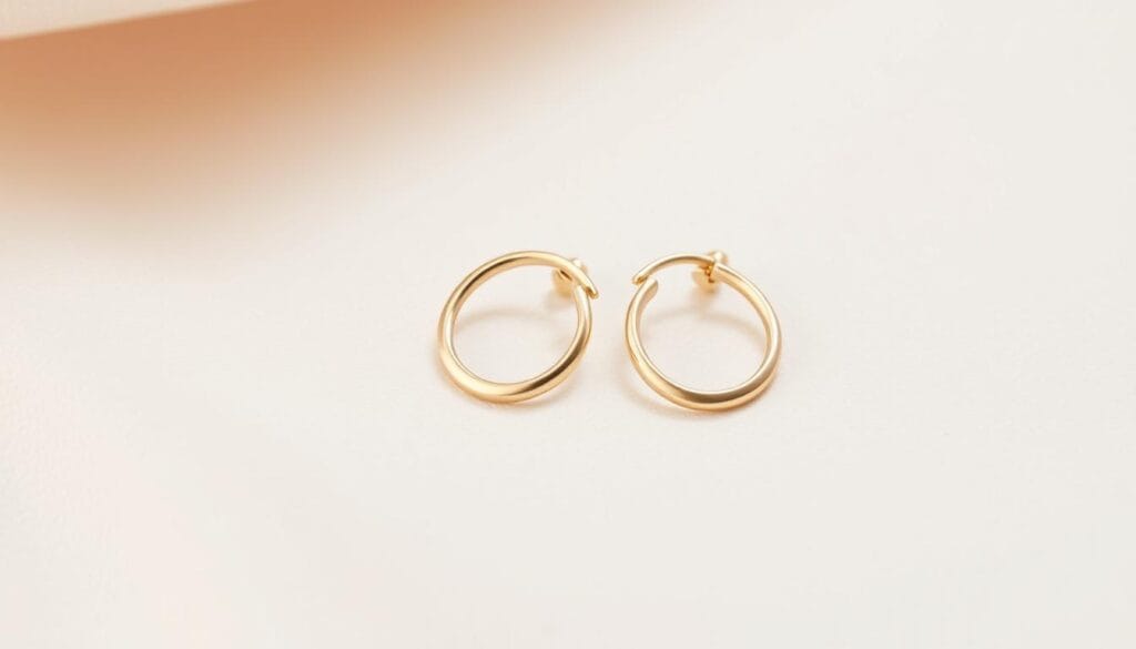 simple gold earrings