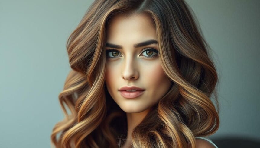 Voluminous waves hairstyle