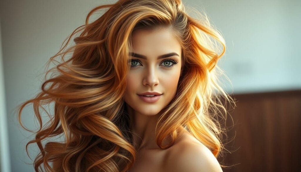 voluminous hair waves