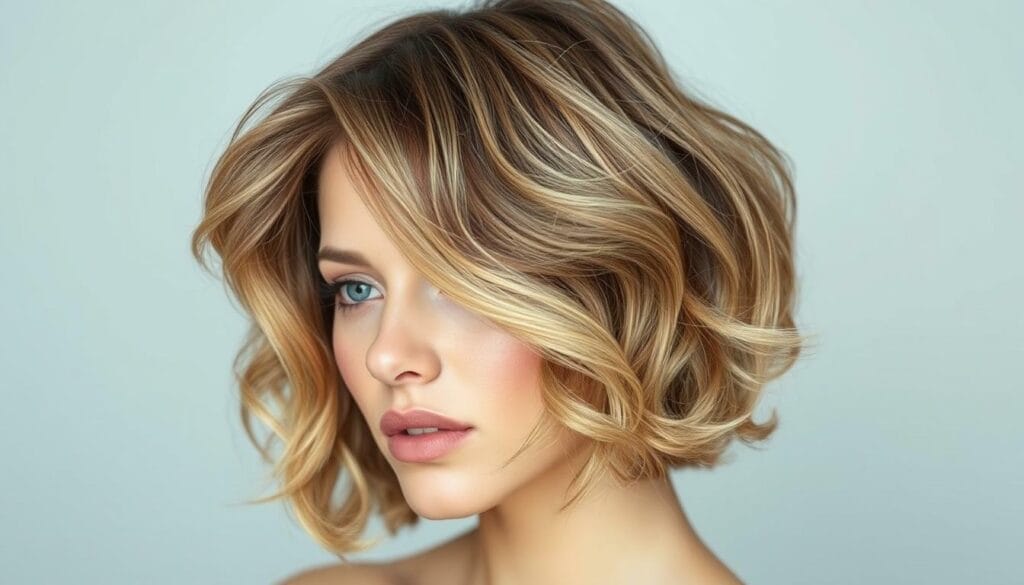 voluminous waves for short hair