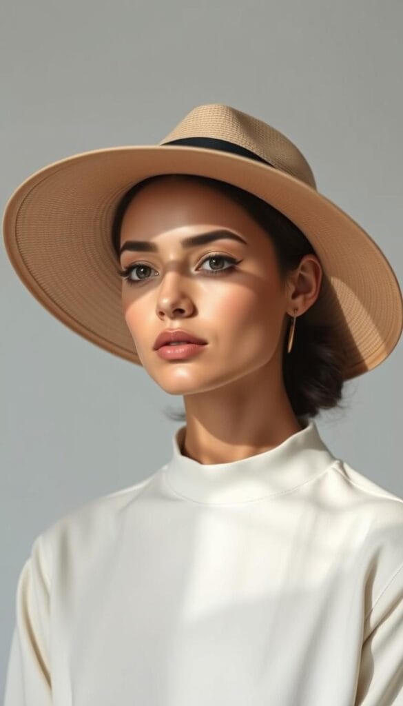 Outfit Ideas with Hats for Simple Sophistication
