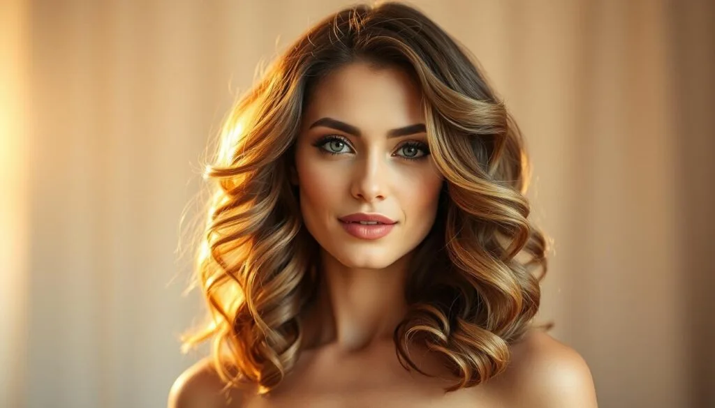 celebrity soft curls hairstyle