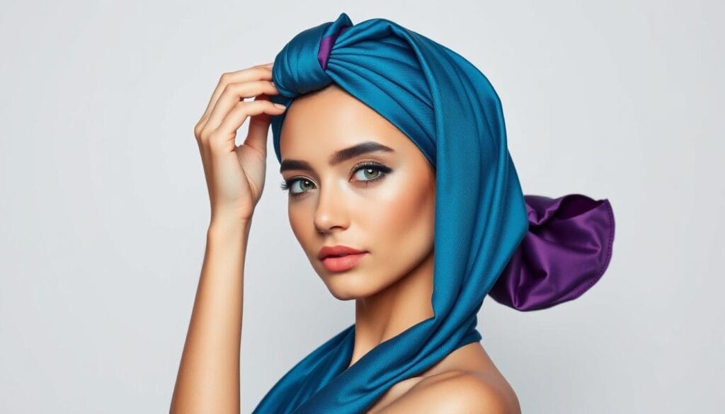 chic hair scarf looks