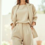 monochrome beige outfits