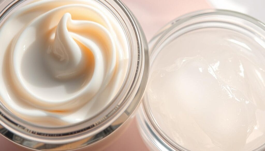 Gel versus cream hydrating night cream