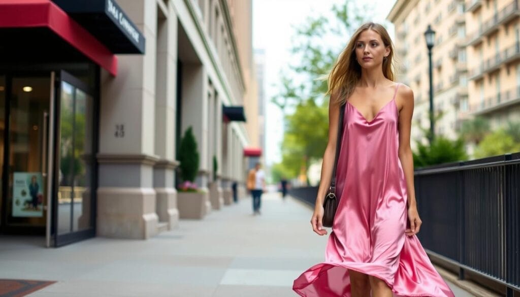 Street-style ways to wear a silky slip dress