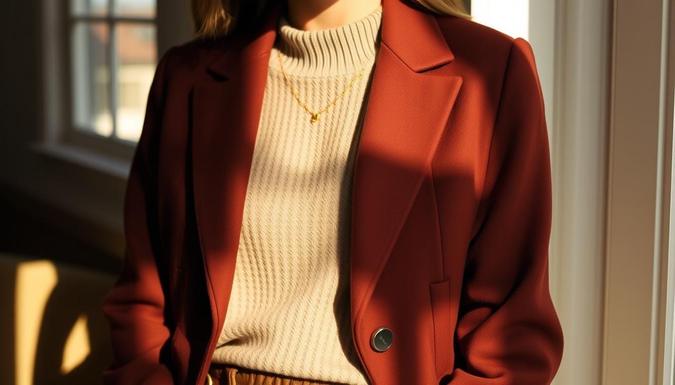 cropped wool blazer