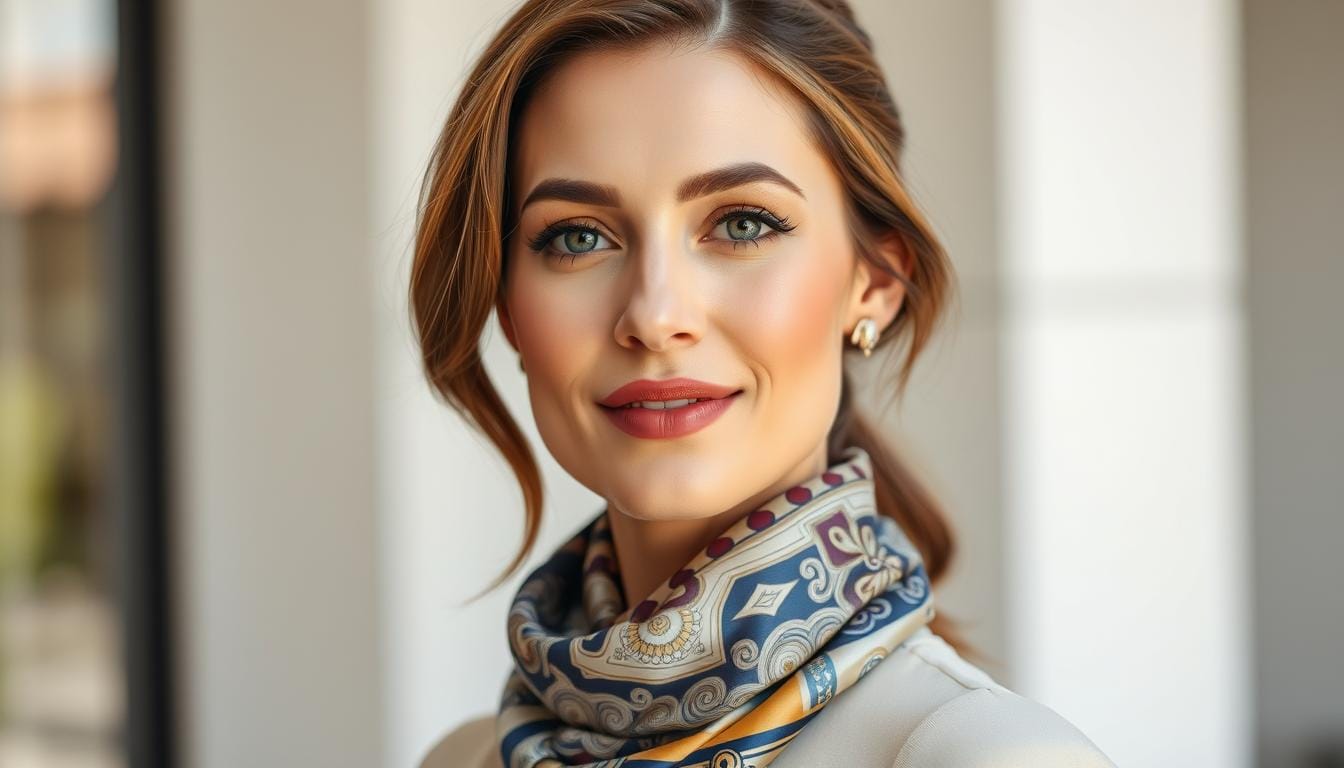 silk neck scarf