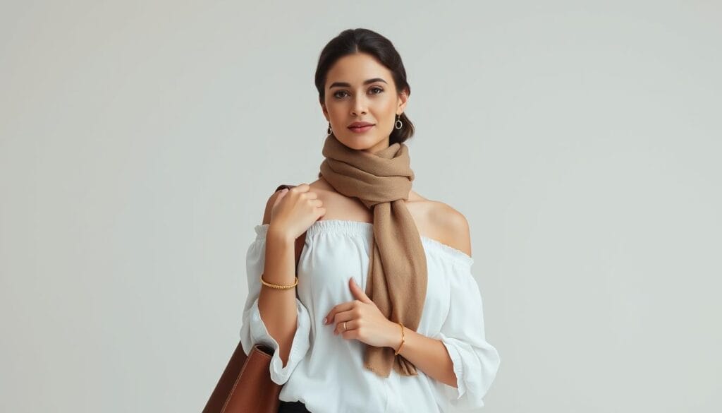 Accessorizing off-the-shoulder tops Accessorizing off-the-shoulder tops