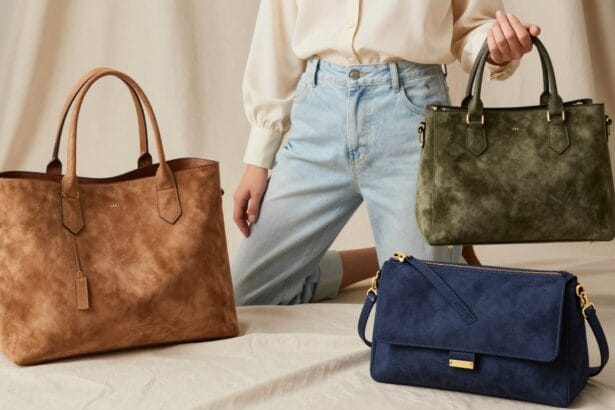 suede handbags