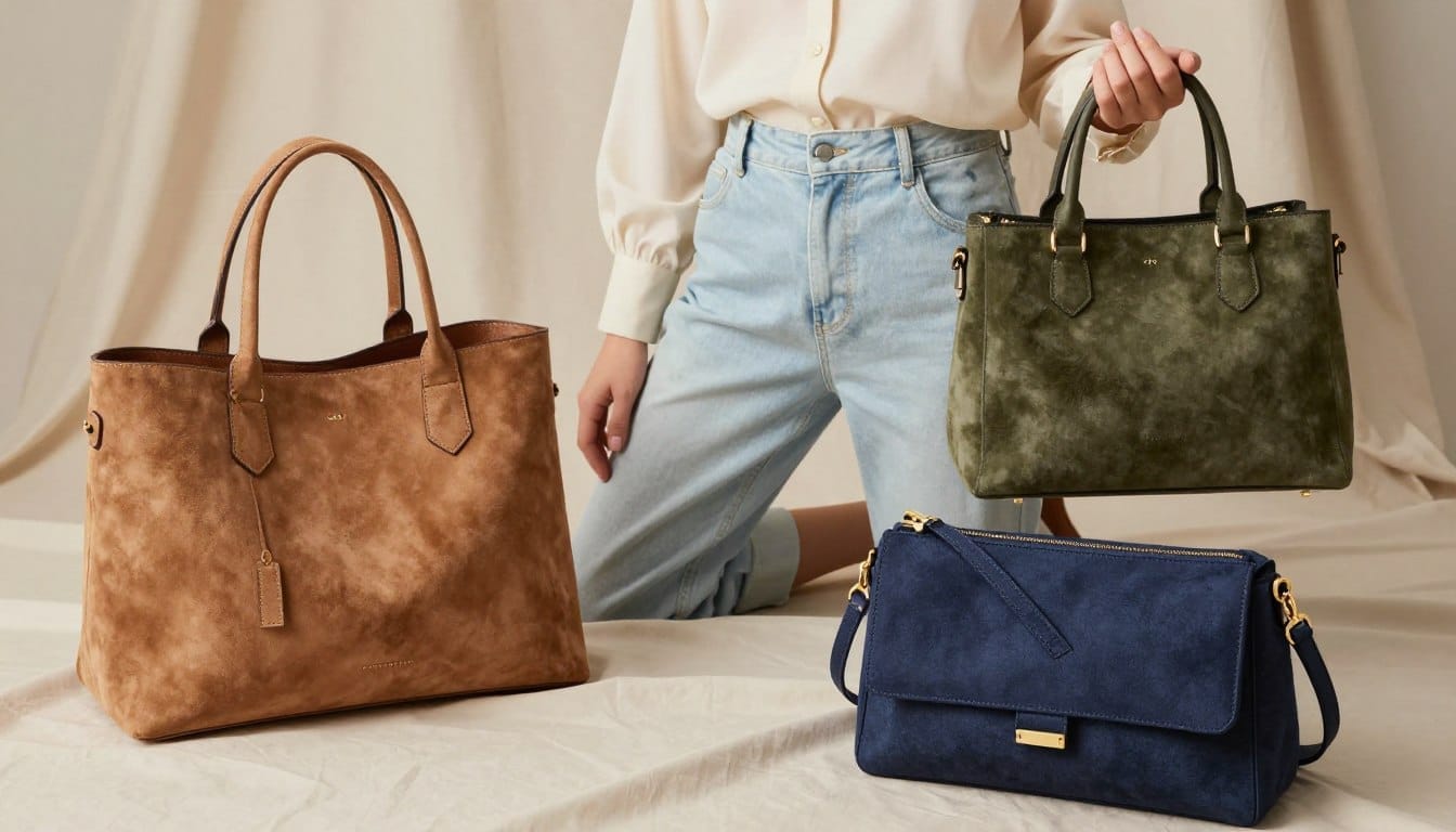 suede handbags