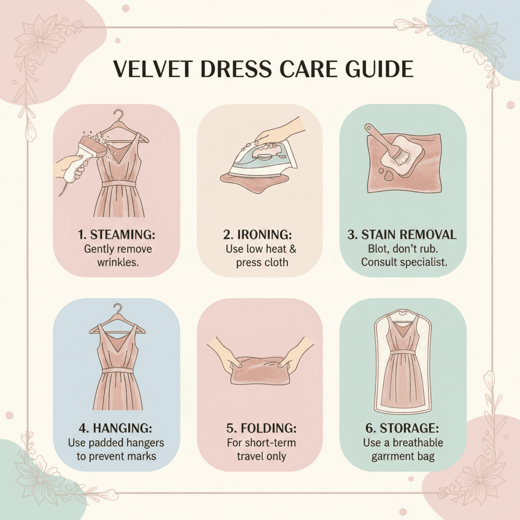 Care and maintenance for elegant velvet dresses Care and maintenance for elegant velvet dresses