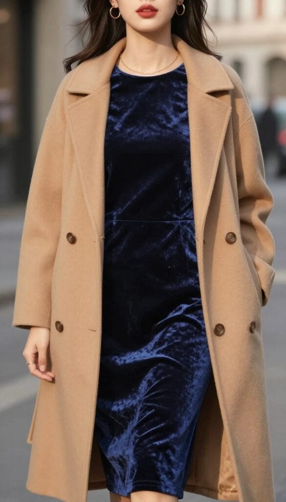 Elegant Velvet Dresses Color Coordination Elegant Velvet Dresses Color Coordination