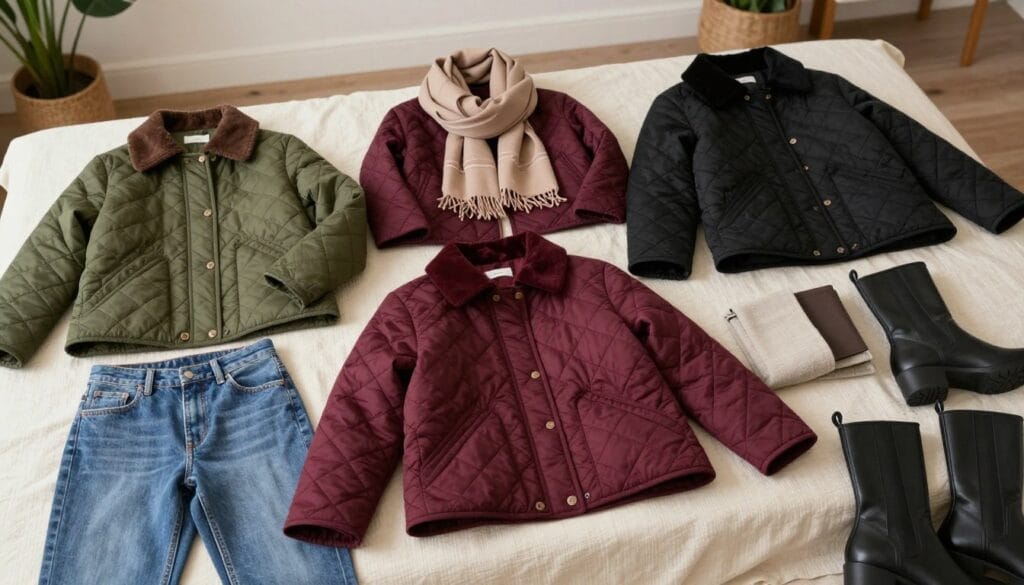 quilted jackets outfit formulas