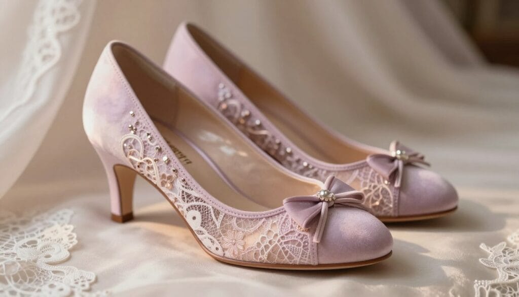 bride shoe with low heel bride shoe with low heel