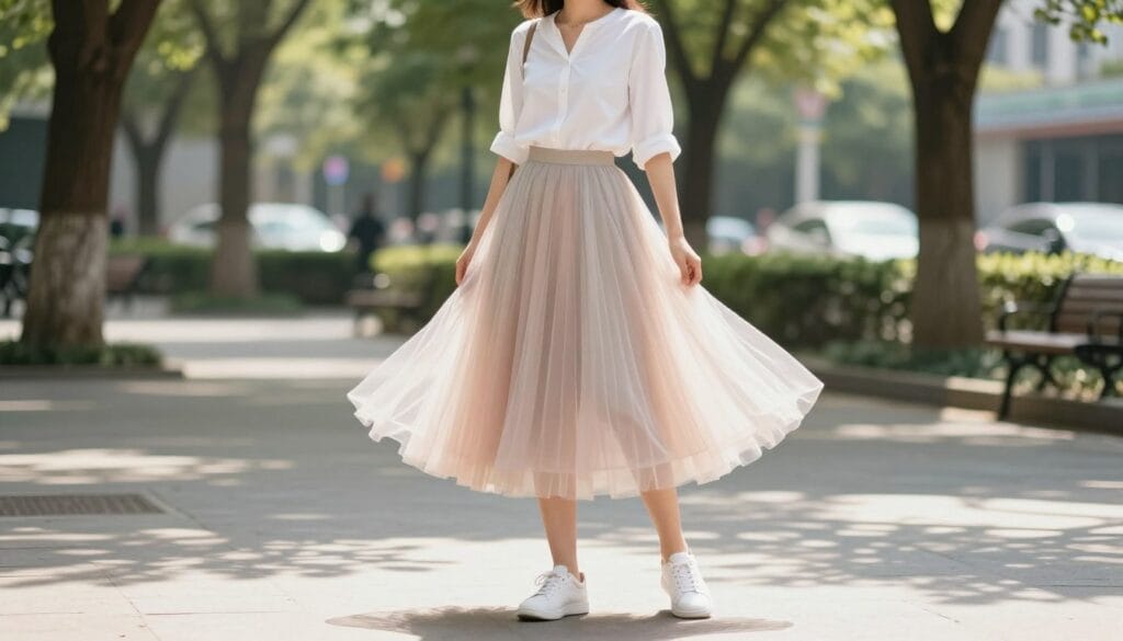 tulle skirt outfit with sneakers and flats tulle skirt outfit with sneakers and flats