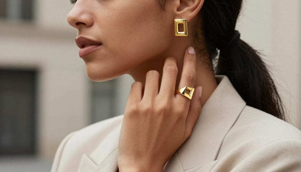 earring coordination with gold rings for jewelry harmony earring coordination with gold rings for jewelry harmony