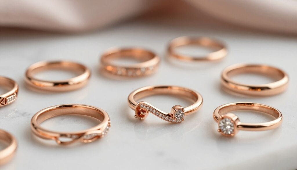 trendy rose gold rings and timeless classic styles trendy rose gold rings and timeless classic styles