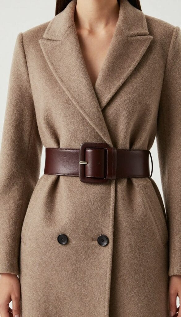 a wide leather belt a wide leather belt
