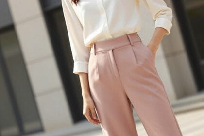 cropped wide pants