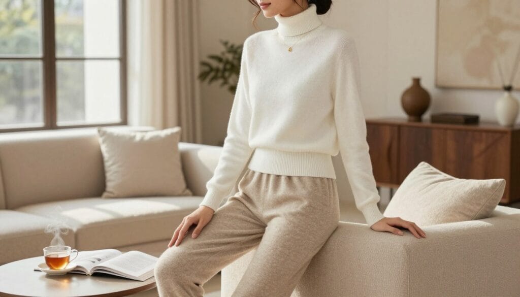 knit pajama bottoms