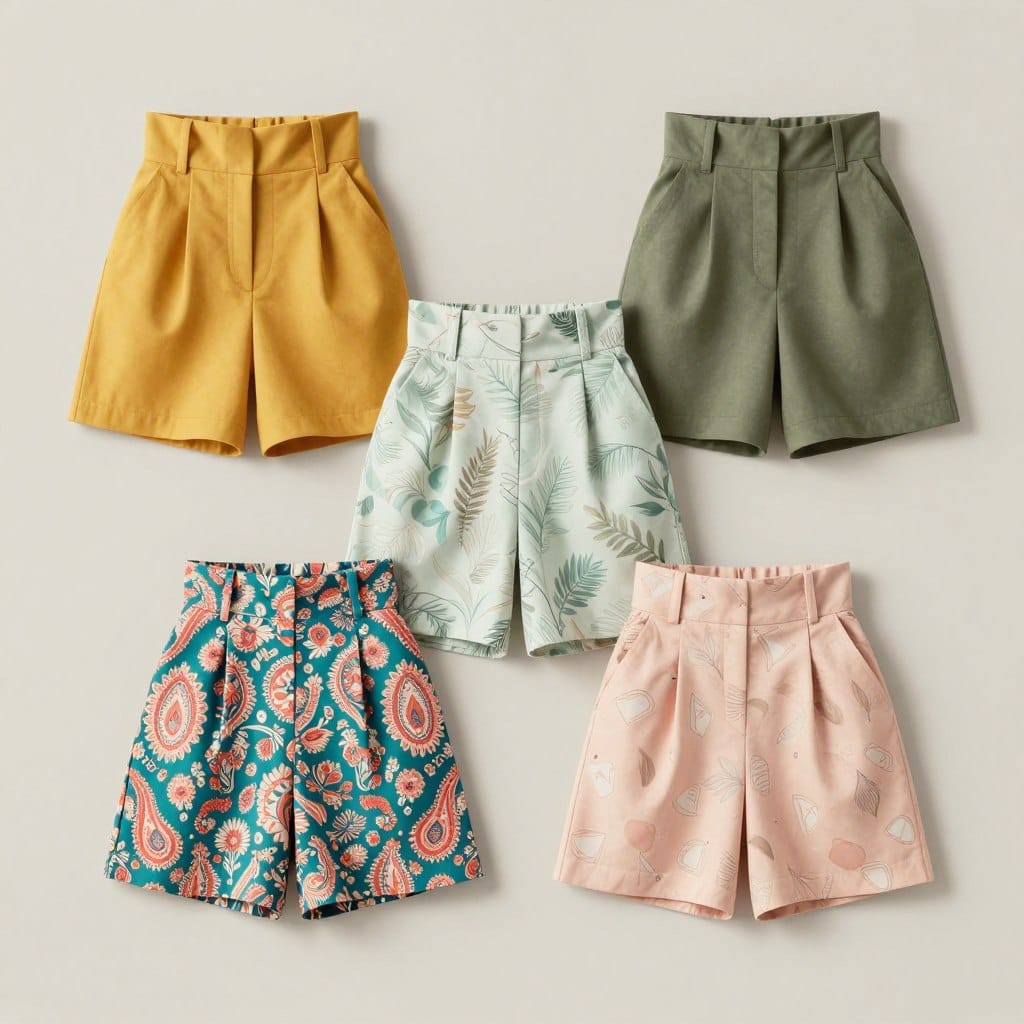 stylish high-waist shorts color palettes and prints stylish high-waist shorts color palettes and prints
