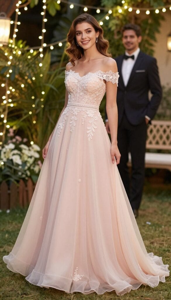 off-the-shoulder prom dress off-the-shoulder prom dress