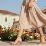 strappy heeled sandals