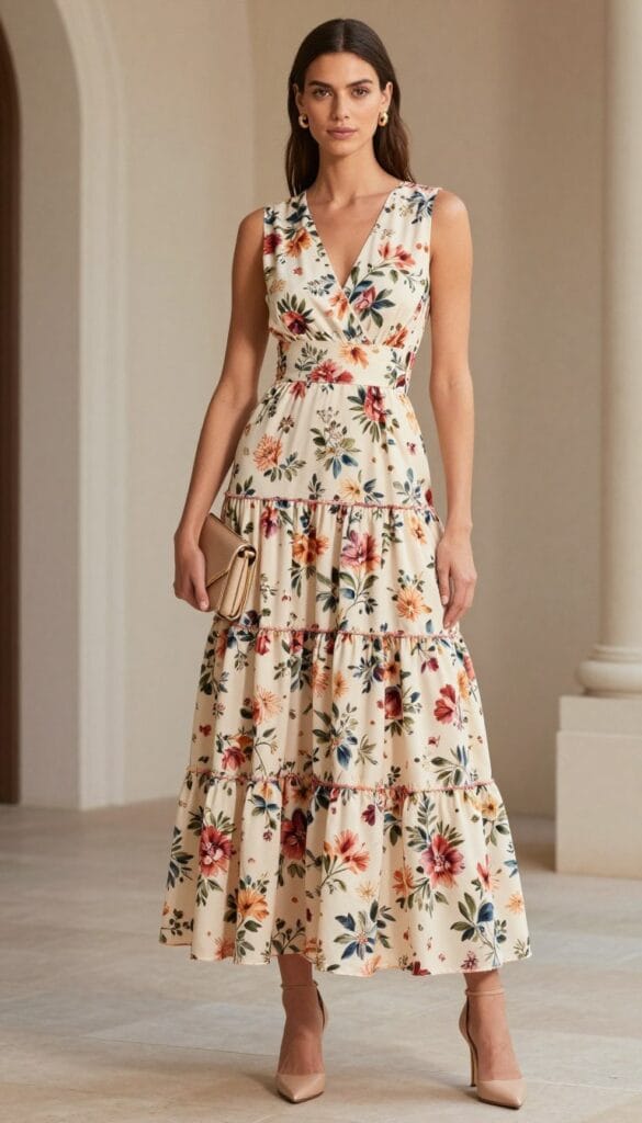 tiered floral maxi dress tiered floral maxi dress