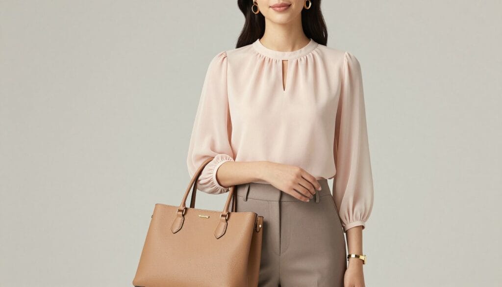 Trendy pastel chiffon blouse Trendy pastel chiffon blouse