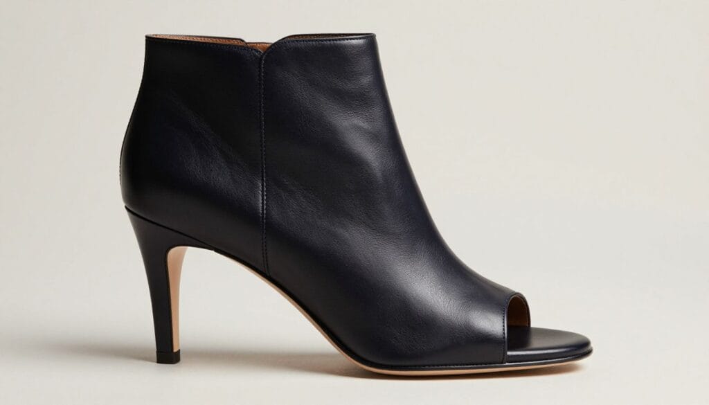 peep-toe booties peep-toe booties