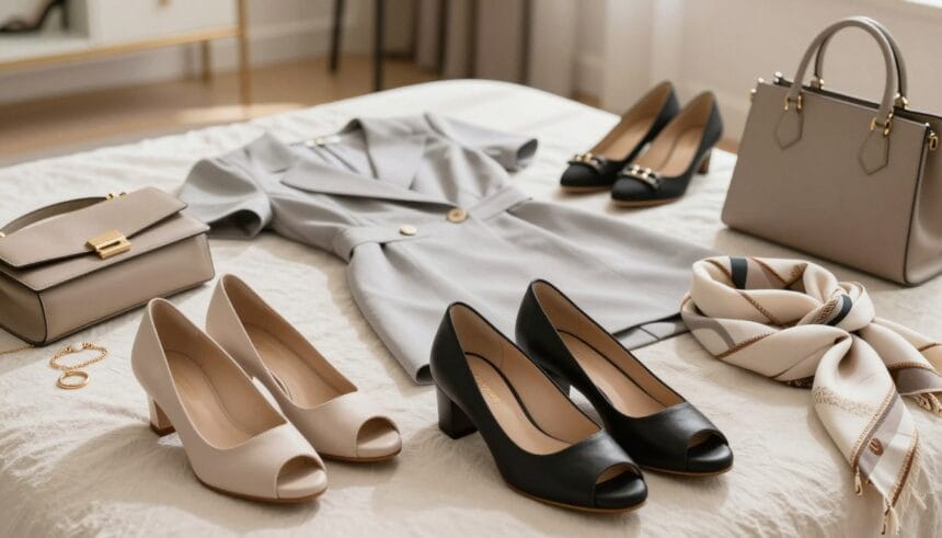 peep-toe shoes